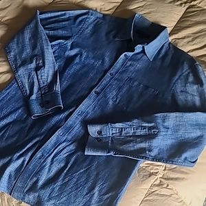 Banana Republic Soft Wash Indigo Shirt L